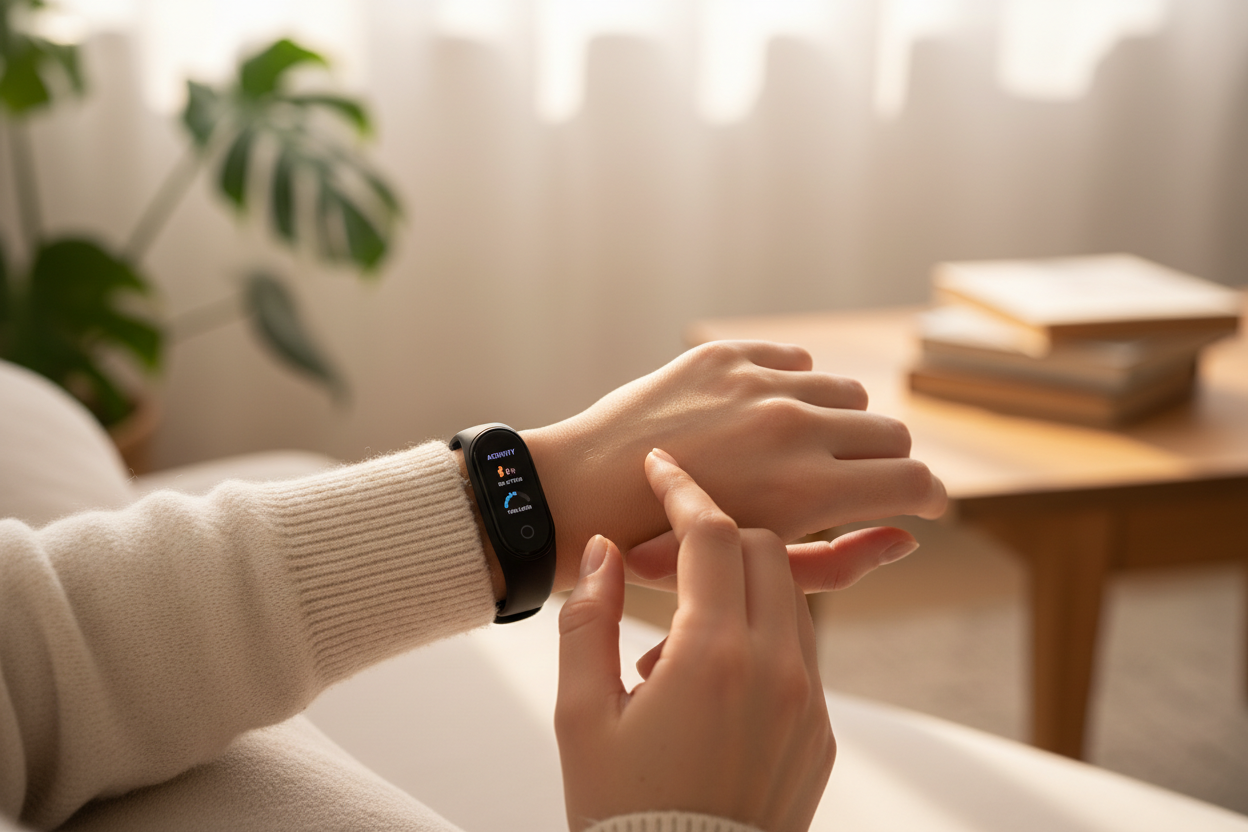 Femme portant le Xiaomi Mi Band 4